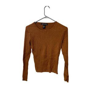 Vintage Y2K Revue Womens Size Large Ribbled Long Sleeve Pullover Knit Sweater Sh